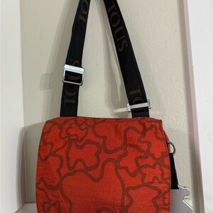Tous Red Patterned Crossbody Bag